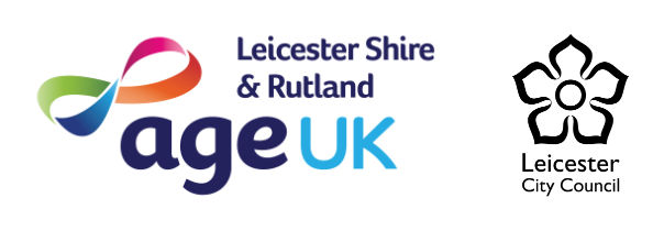 Age UK logo with Leicester City Council Logo