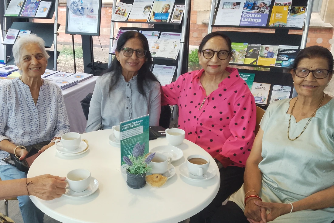 Four women sat together at the Bradbury Centre
